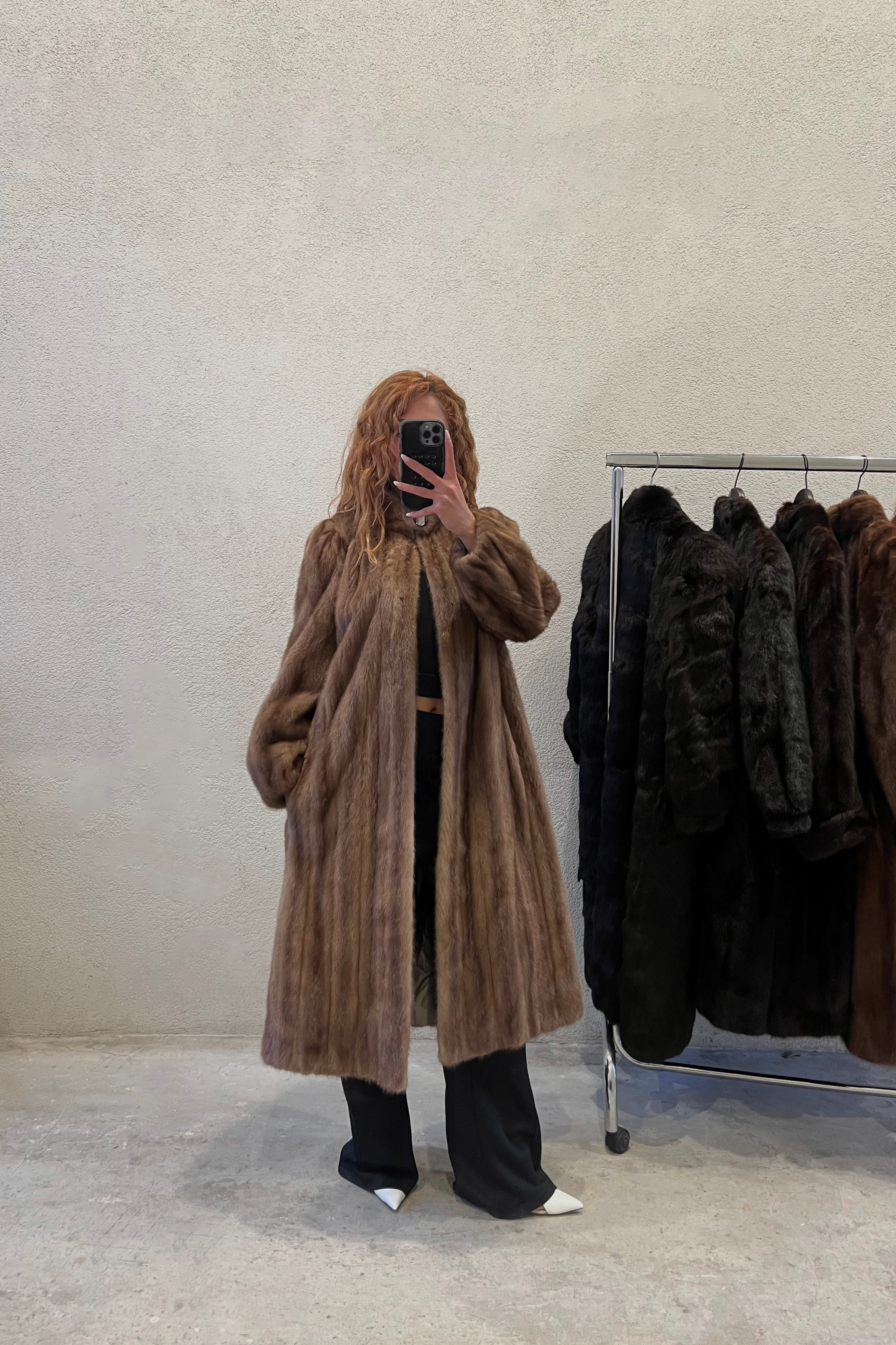 FOURRURE VISON BEIGE CLAIR