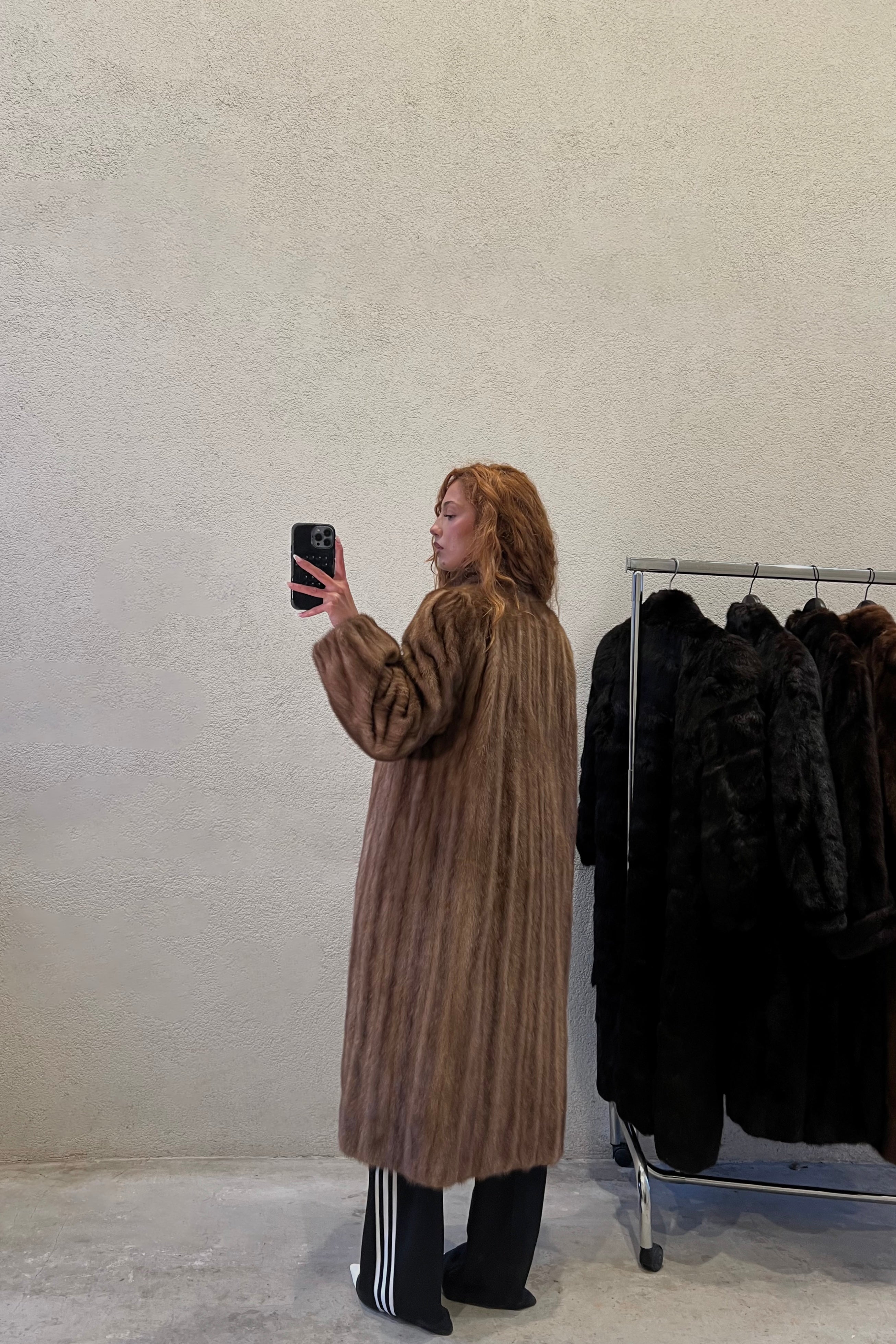 FOURRURE VISON BEIGE CLAIR