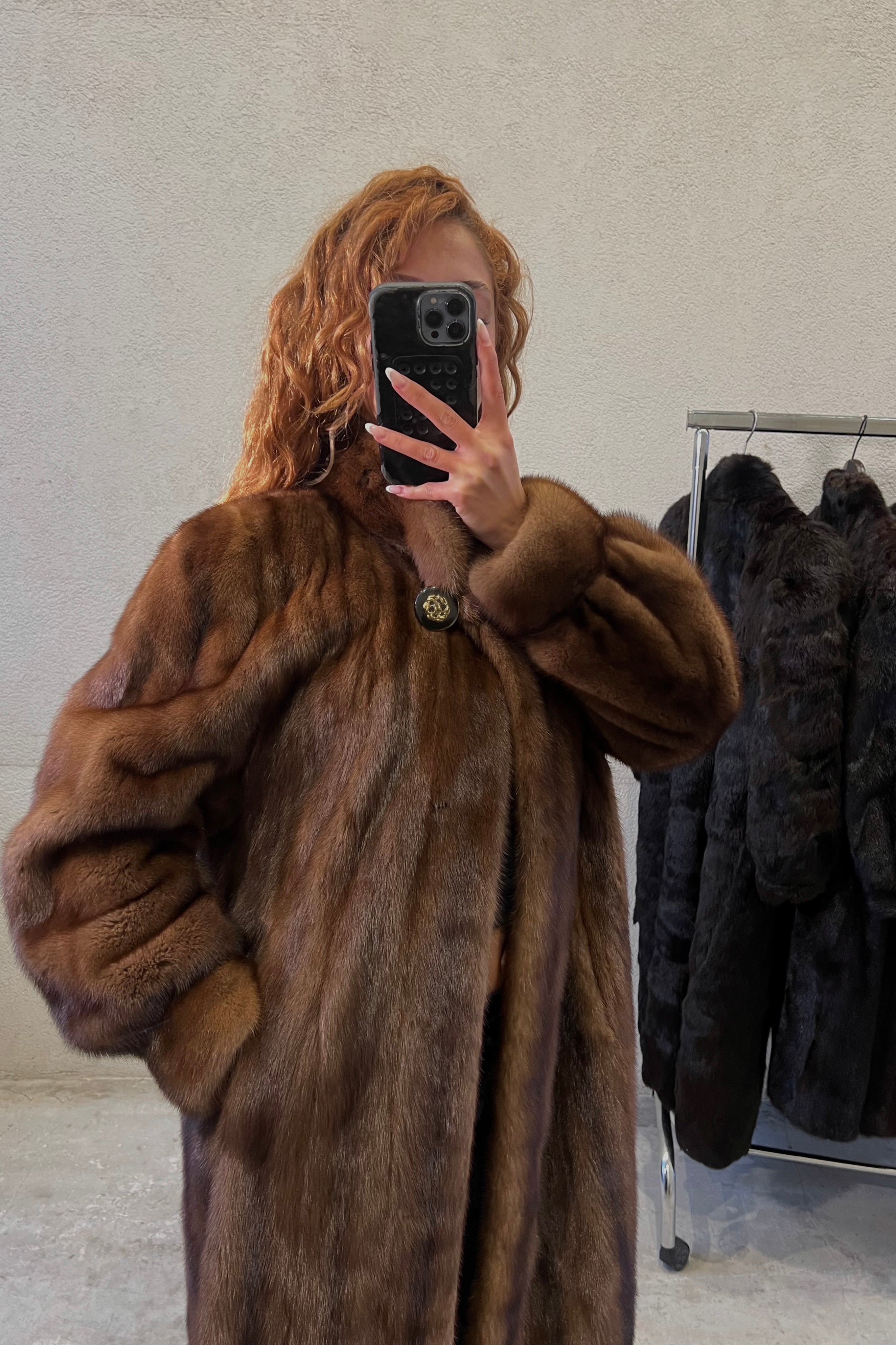 FOURRURE VISON MARRON