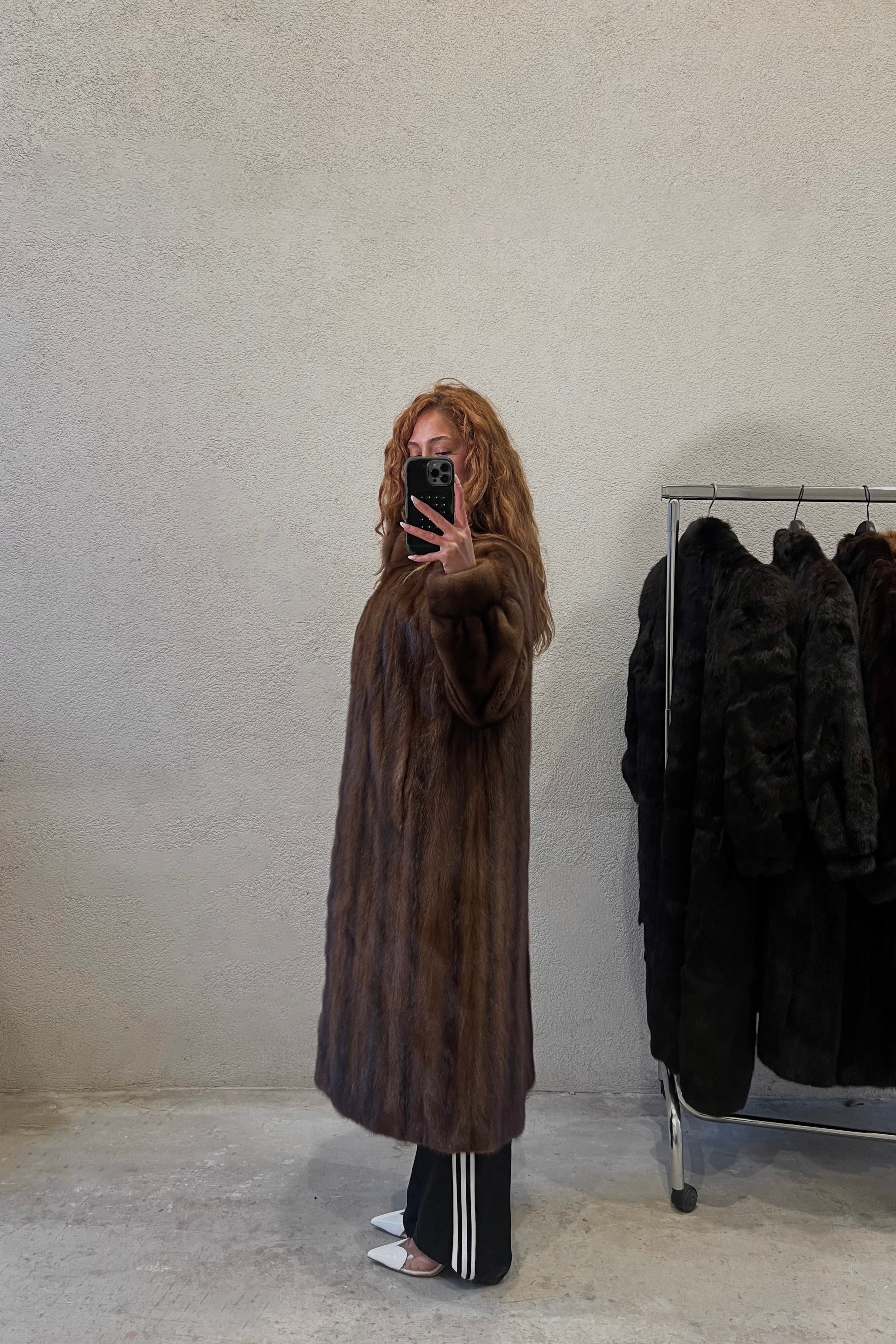 FOURRURE VISON MARRON