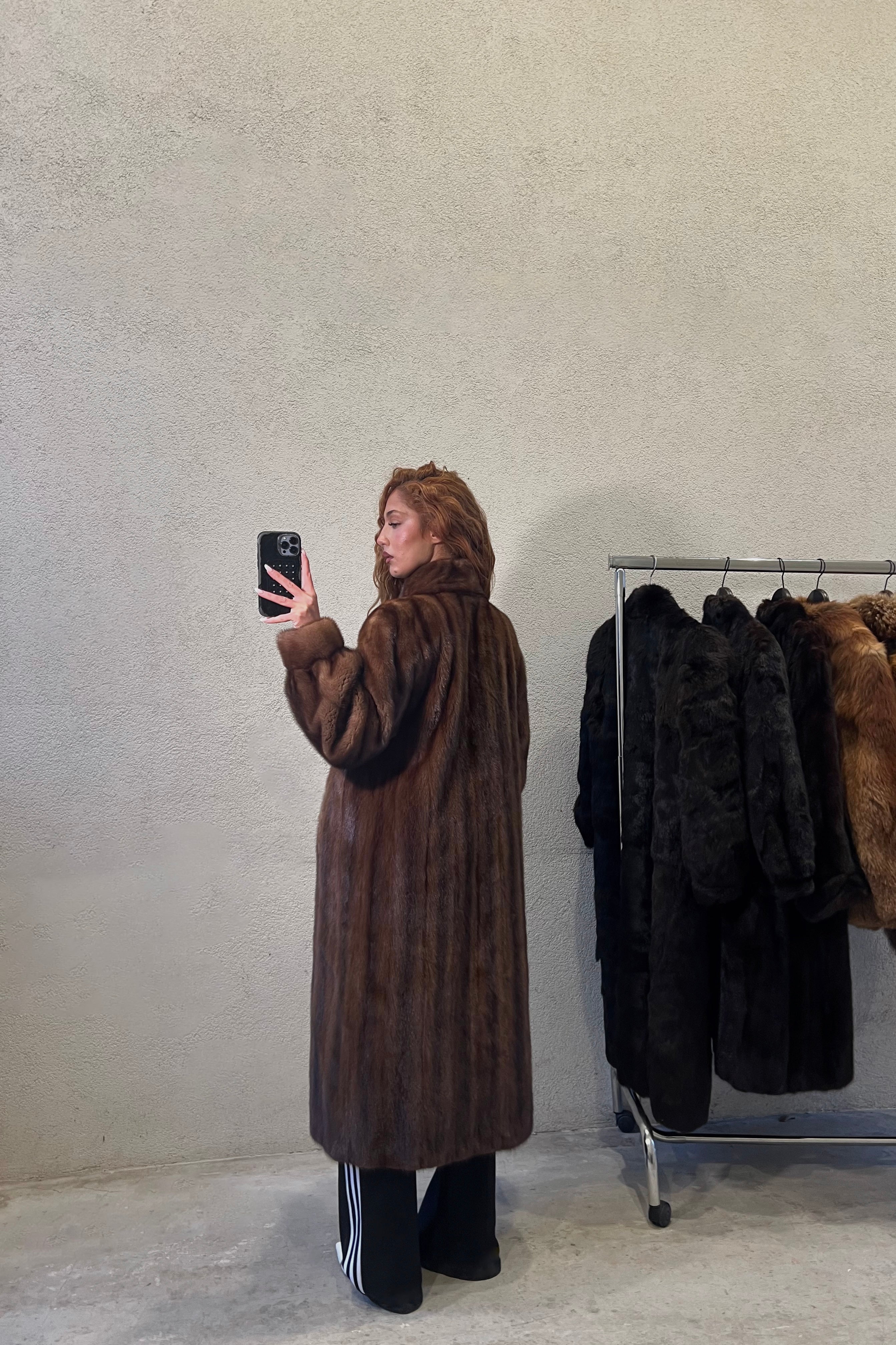 FOURRURE VISON MARRON