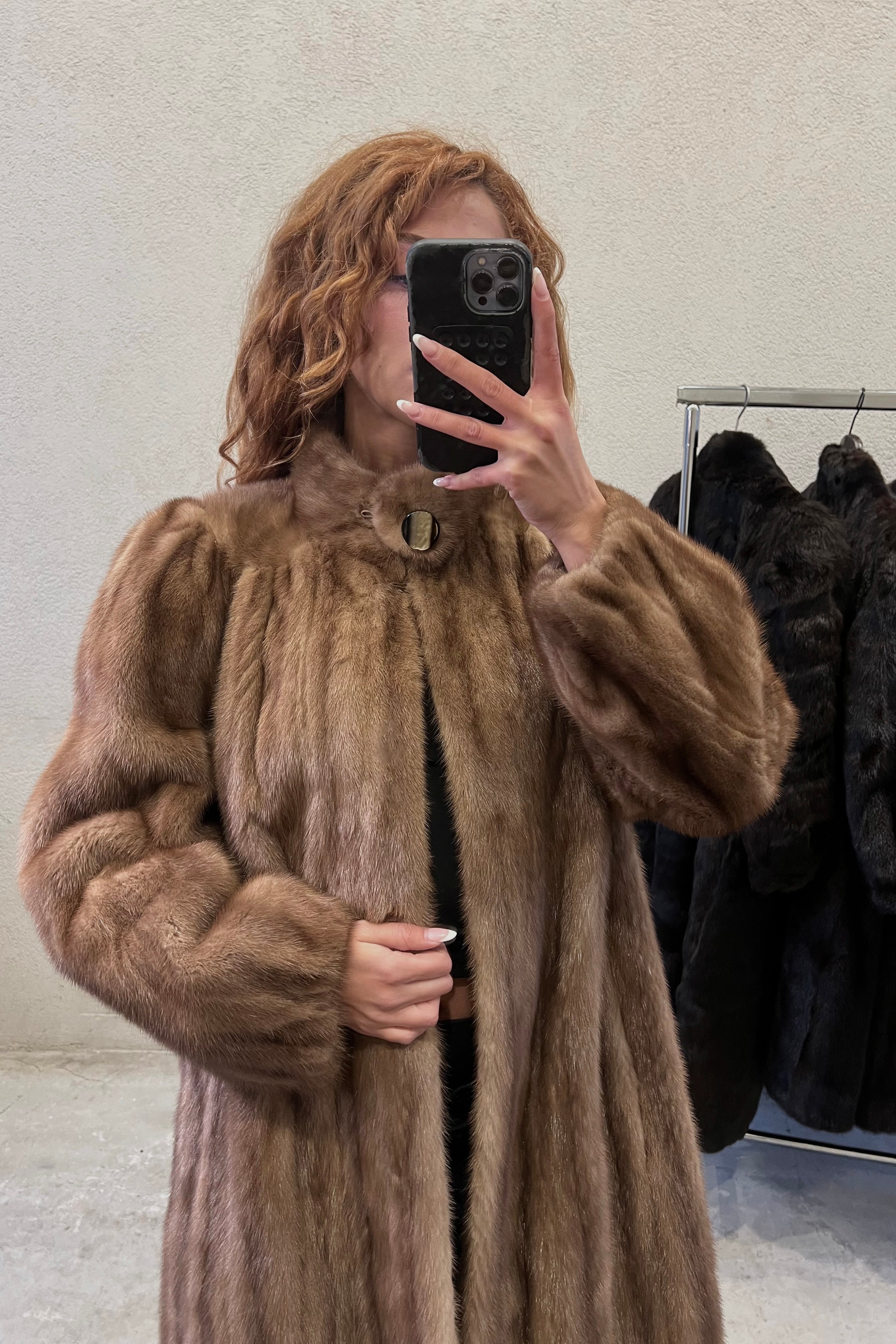 FOURRURE VISON BEIGE CLAIR